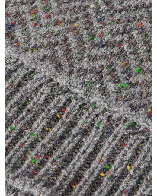 Gabriela Hearst Gray Stanza Logo-Appliquéd Cashmere Scarf for men