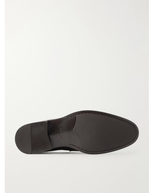 Canali Brown Leather Loafers for men