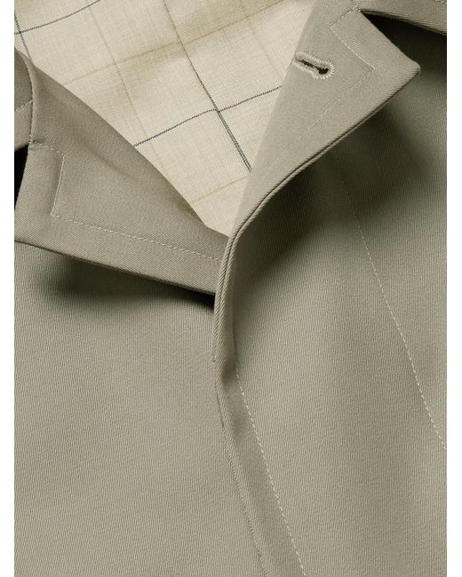 Dunhill Natural Super 130S Merino Wool-Twill Car Coat for men