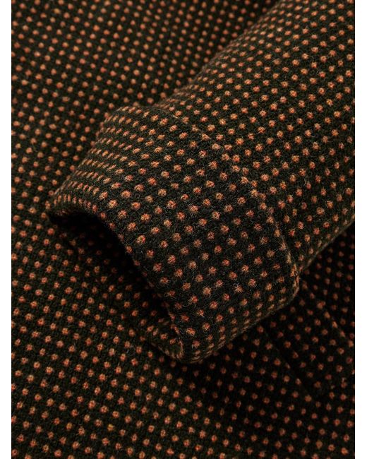 Bode Brown Hedgerow Wool-Tweed Coat for men