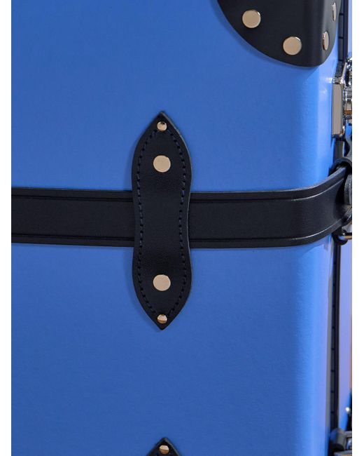 Globe-Trotter Blue Centenary Leather-trimmed Carry-on Suitcase for men