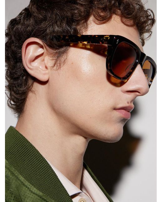 Jacques Marie Mage Multicolor Yves Square-Frame Acetate Sunglasses for men
