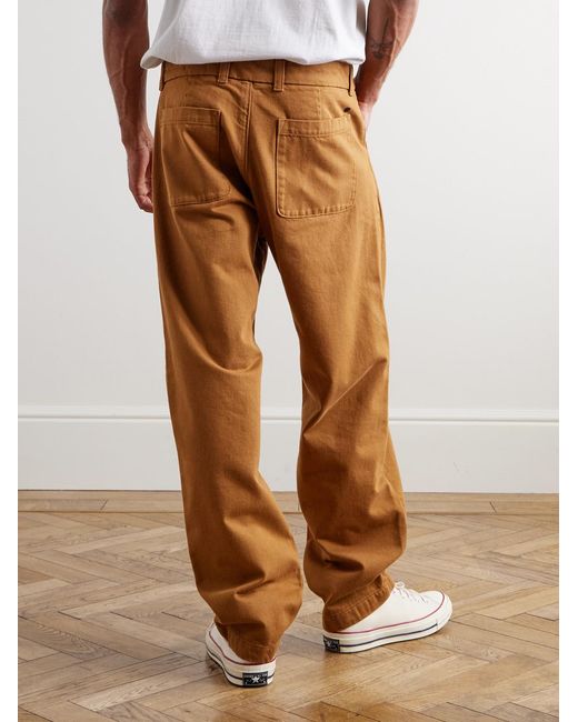 NN07 Natural Mylo 1874 Tapered Organic Cotton-twill Trousers for men