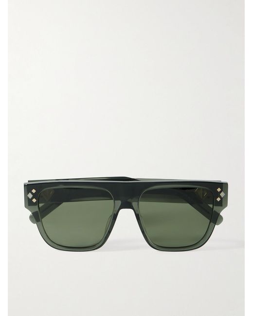 Dior Green Cd Diamond S6I Square Acetate Sunglasses for men