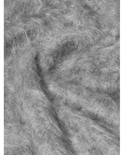 Ssstein Gray Brushed-cashmere Sweater for men