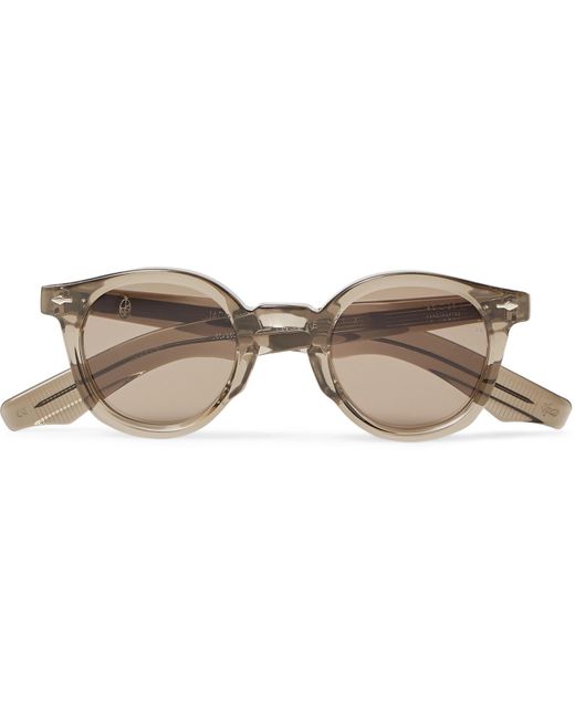 Jacques Marie Mage Brown Felix Round-frame Acetate Sunglasses for men