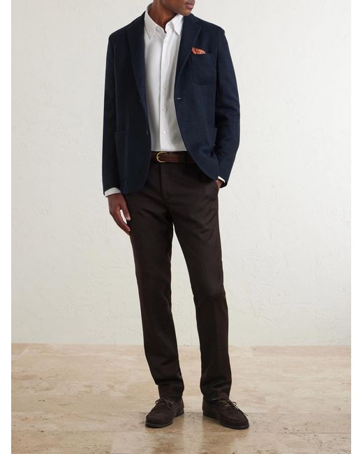 Slowear White Cotton Oxford Shirt for men