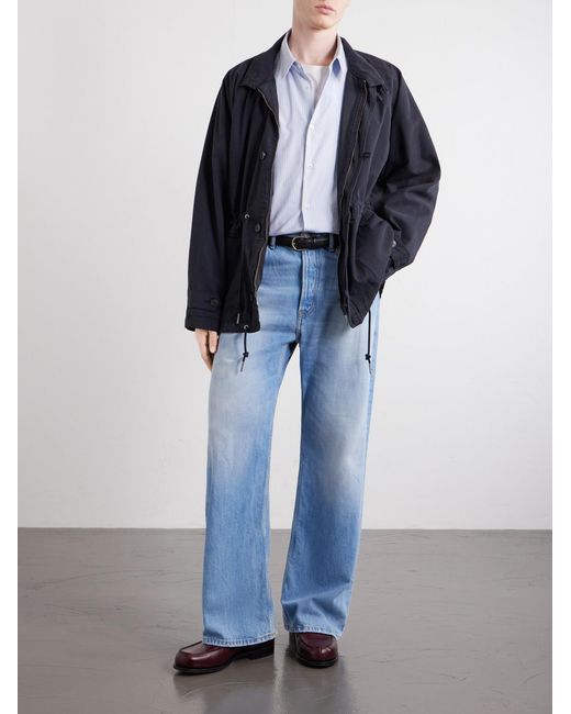 A.P.C. White Malo Striped Organic Cotton Shirt for men
