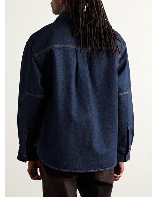Agolde Blue Corwin Denim Shirt for men