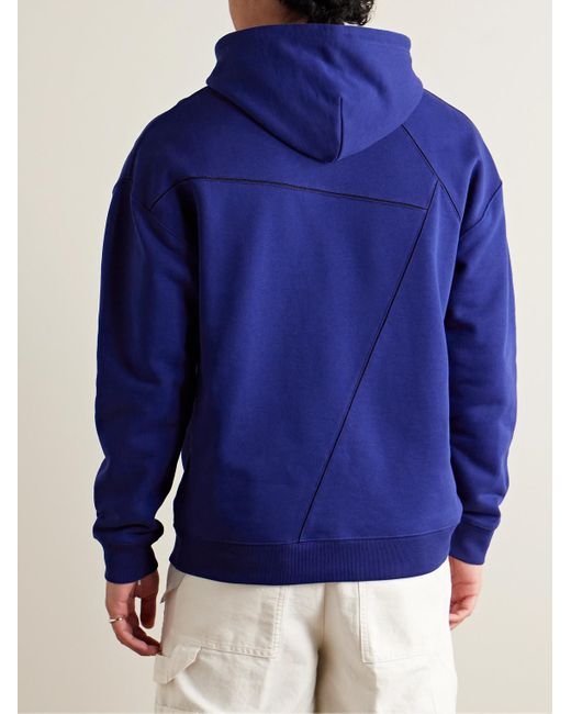 Loewe Blue Luxury Puzzle Relaxed Fit Hoodie In Cotton for men