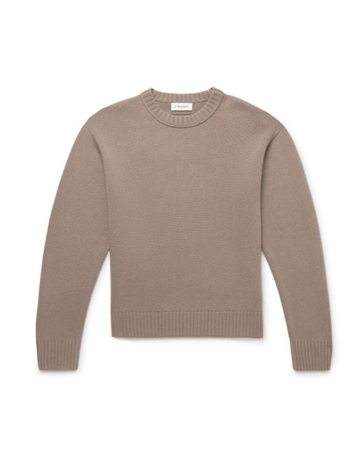 FRAME Natural Cashmere Sweater for men