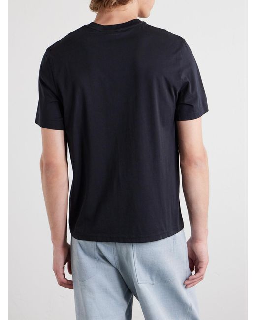 FRAME Blue Supima Cotton-Jersey T-Shirt for men