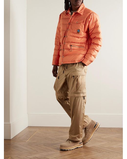 3 MONCLER GRENOBLE Orange Lavachey Logo-appliquéd Quilted Ripstop Down Jacket for men