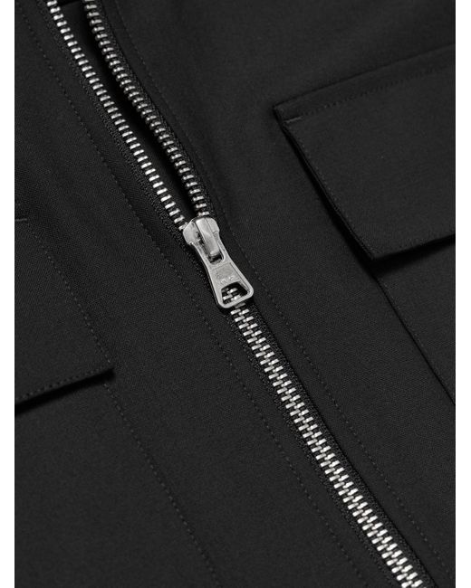 NN07 Black Alban 1088 Recycled Grain De Poudre Overshirt for men