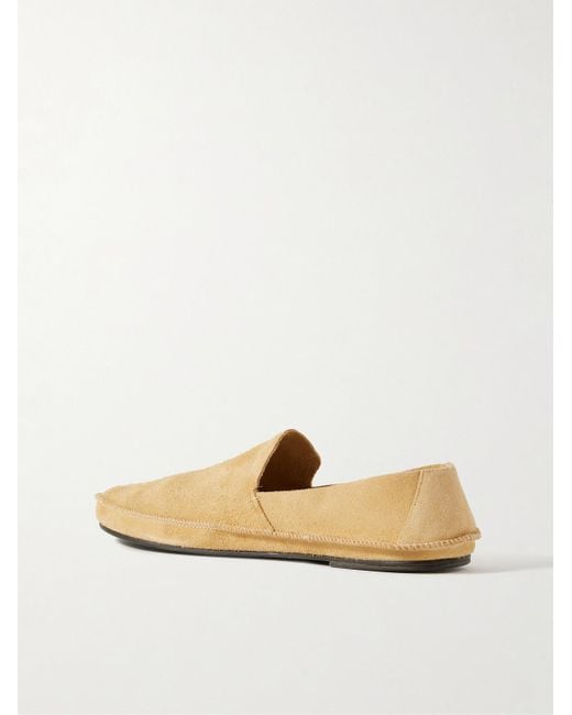 The Row Natural Tyler Textured-leather Loafers for men