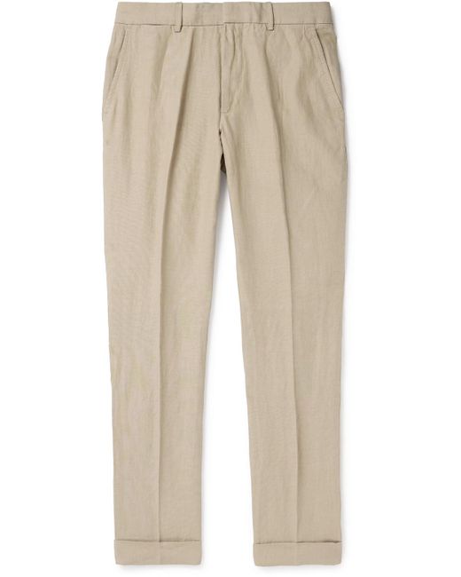 Polo Ralph Lauren Natural Tapered Linen Suit Trousers for men