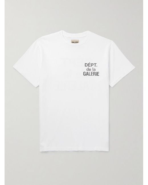 GALLERY DEPT. White French Logo-Print Cotton-Jersey T-Shirt for men