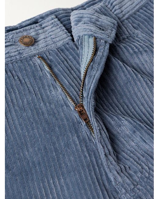 Noah NYC Gerade geschnittene Hose aus Baumwollcord in Blue für Herren