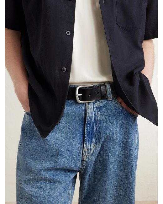 Corridor NYC Black 3Cm Leather Belt for men