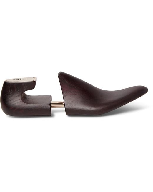 Tom Ford Brown Wooden Shoe Trees For Lace-up Shoes for men