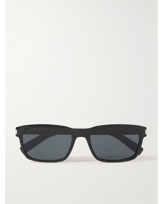 Saint Laurent New Wave Sonnenbrille mit rechteckigem Rahmen aus Azetat in Gray für Herren