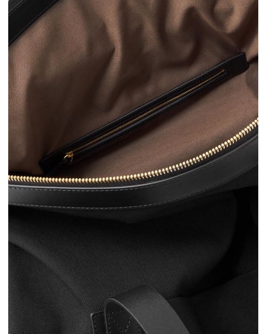 Mismo Black M/s Explorer Leather-trimmed Canvas Duffle Bag for men