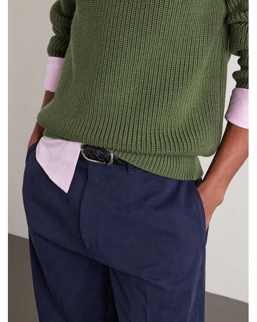 Tom Ford Green Ribbed Wool Sweater for men