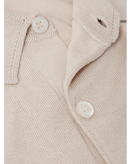 John Smedley Natural Bradwell Slim-fit Cotton Polo Shirt for men