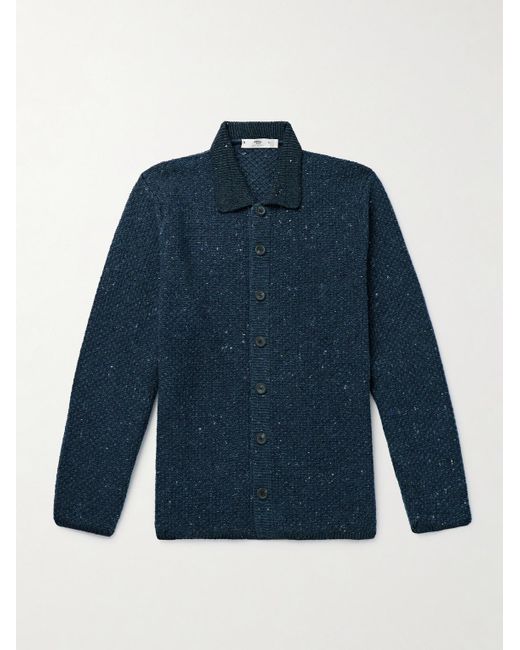 Overshirt di Inis Meáin in Blue da Uomo