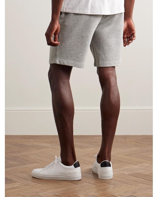 Derek Rose Gray Quinn 1 Straight-Leg Cotton And Modal-Blend Jersey Drawstring Shorts for men