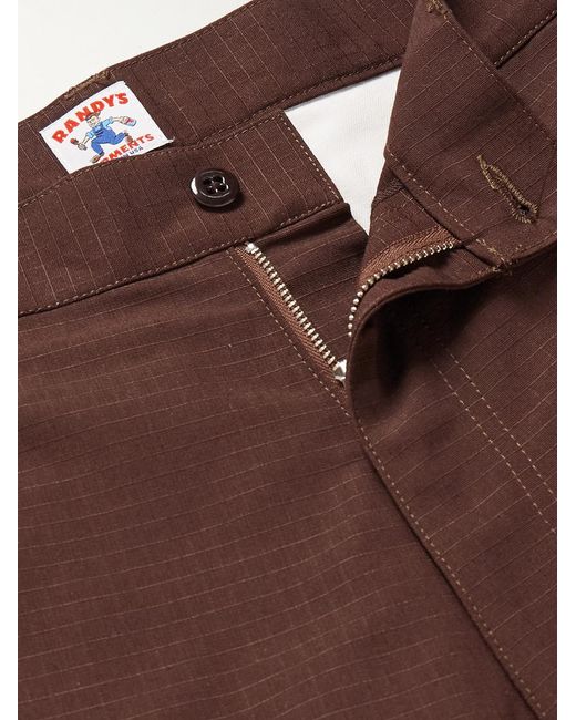 Randy's Garments Brown Straight-Leg Cotton-Ripstop Cargo Trousers for men