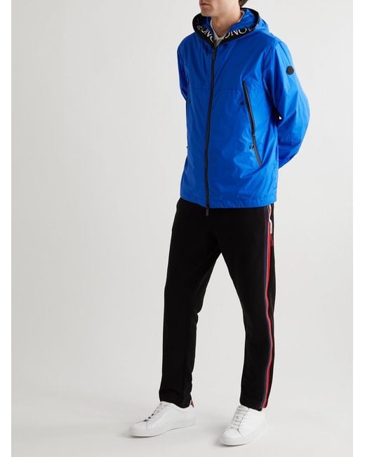 Moncler Black Straight-Leg Striped Cotton-Jersey Sweatpants for men