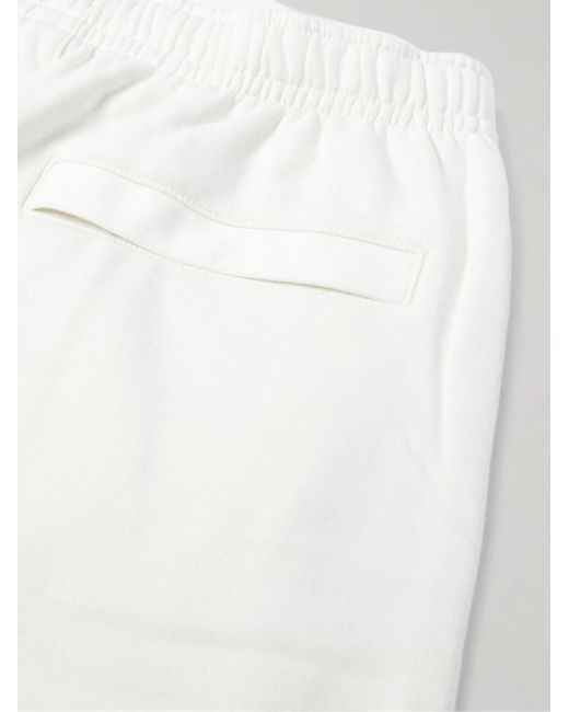 Nike White Sportswear Club Slim-fit Logo-embroidered Cotton-blend Jersey Sweatpants for men