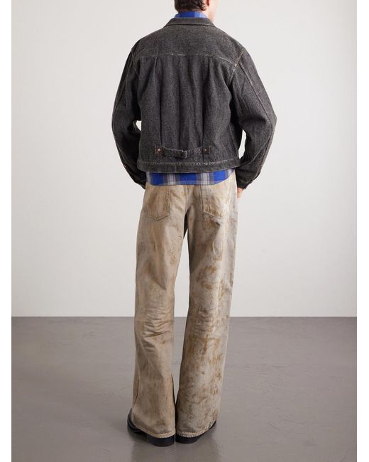 Kapital Gray Cropped Cotton-blend Twill Jacket for men