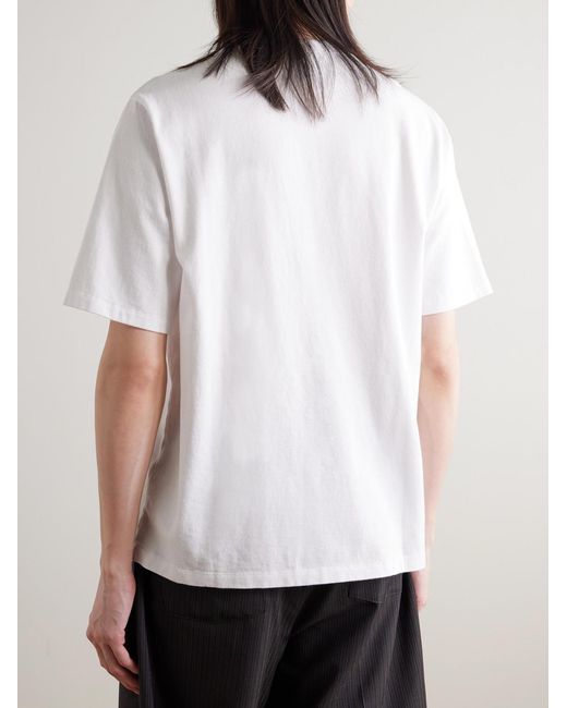 Corridor NYC White Garment-Dyed Cotton-Jersey T-Shirt for men