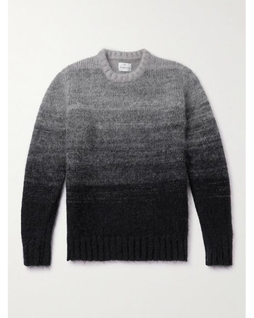 Kingsman Gray Dégradé Knitted Sweater for men