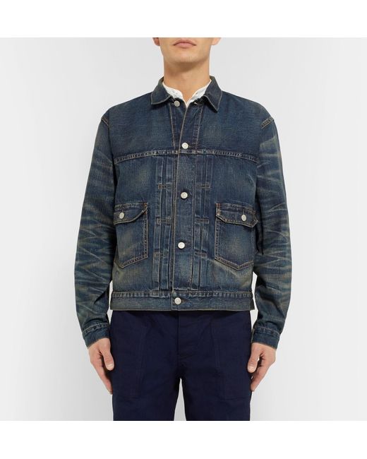 RRL Type 2 Washed Selvedge Denim Jacket 