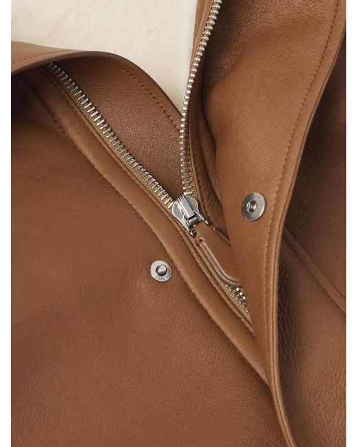 Loro Piana Brown Augusto Shearling Jacket for men
