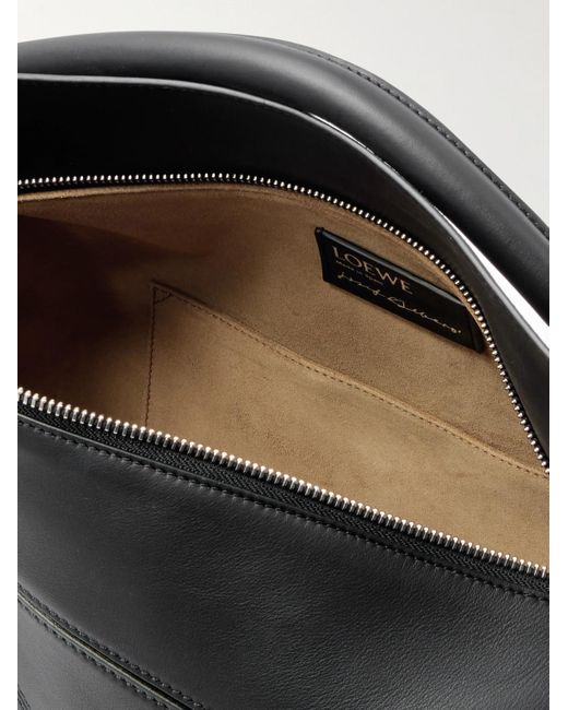 Loewe Black Albers Puzzle Edge Large Logo-Debossed Leather Messenger Bag for men