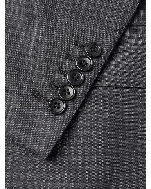 Tom Ford Black Checked Wool Suit Jacket for men
