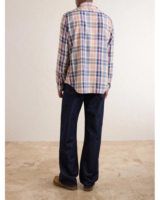 Polo Ralph Lauren White Checked Cotton-Madras Shirt for men