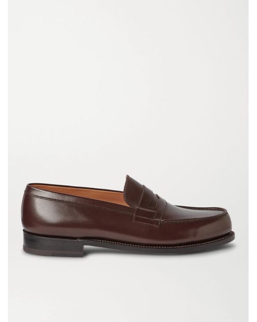 J.M. Weston 180 Moccasin Leather Loafers in Brown for Men | Lyst Canada