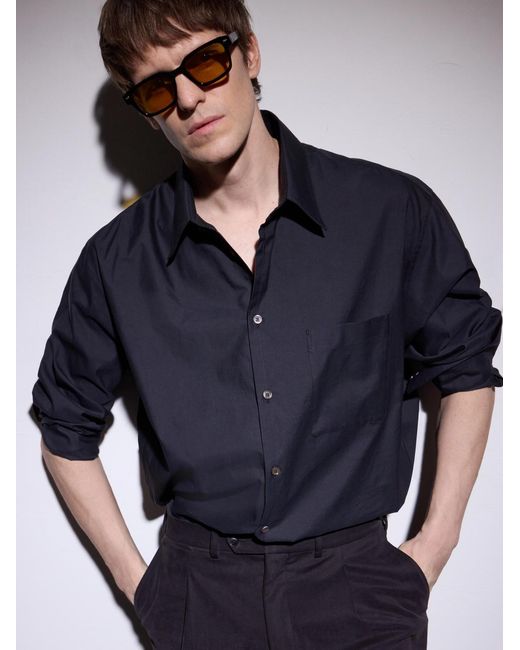 Ahlem Black Rive Gauche Square-Frame Acetate Sunglasses for men