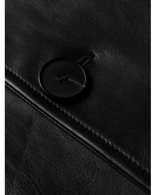 Givenchy Peacoat aus Leder in Black für Herren