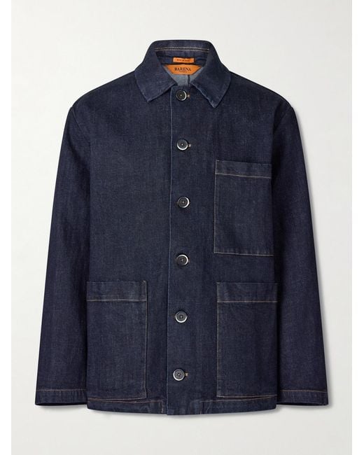 Barena Blue Denim Jacket for men
