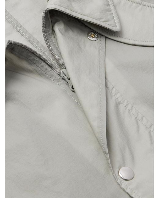 mfpen Gray Provenance Recycled-Ripstop Jacket for men