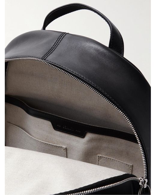 Berluti Black Time Off Scritto Logo-debossed Venezia Leather Backpack for men