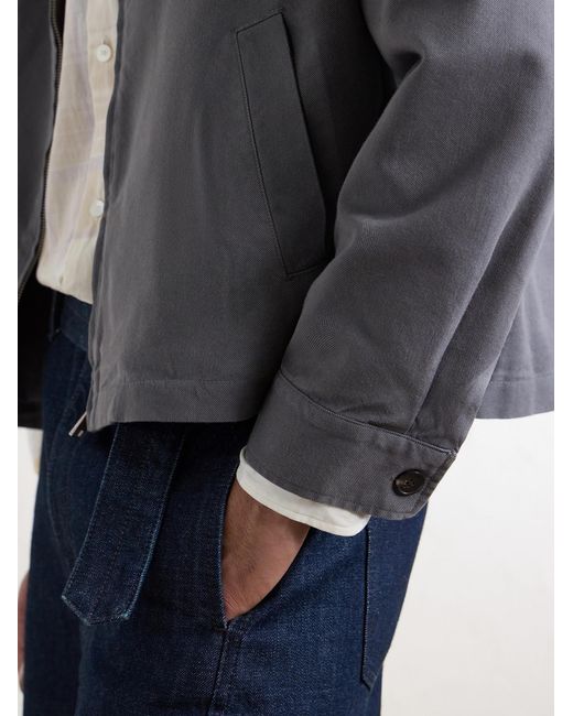 FRAME Gray Cotton-blend Trucker Jacket for men