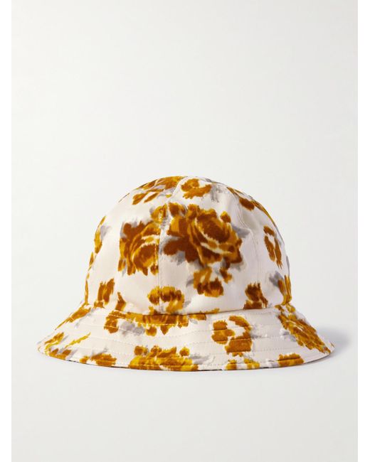 A Kind Of Guise Metallic Hila Flocked Cotton-twill Bucket Hat for men