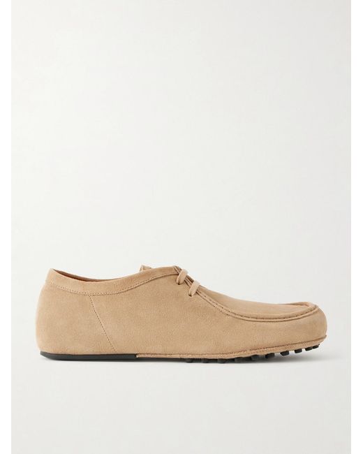 Tod's Natural Wallabee Suede Derby Shoes for men